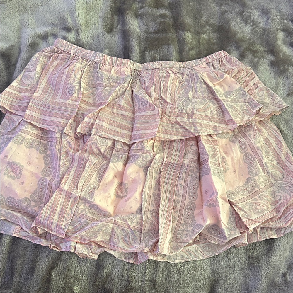 Target Pink and Gray High-Low Skirt